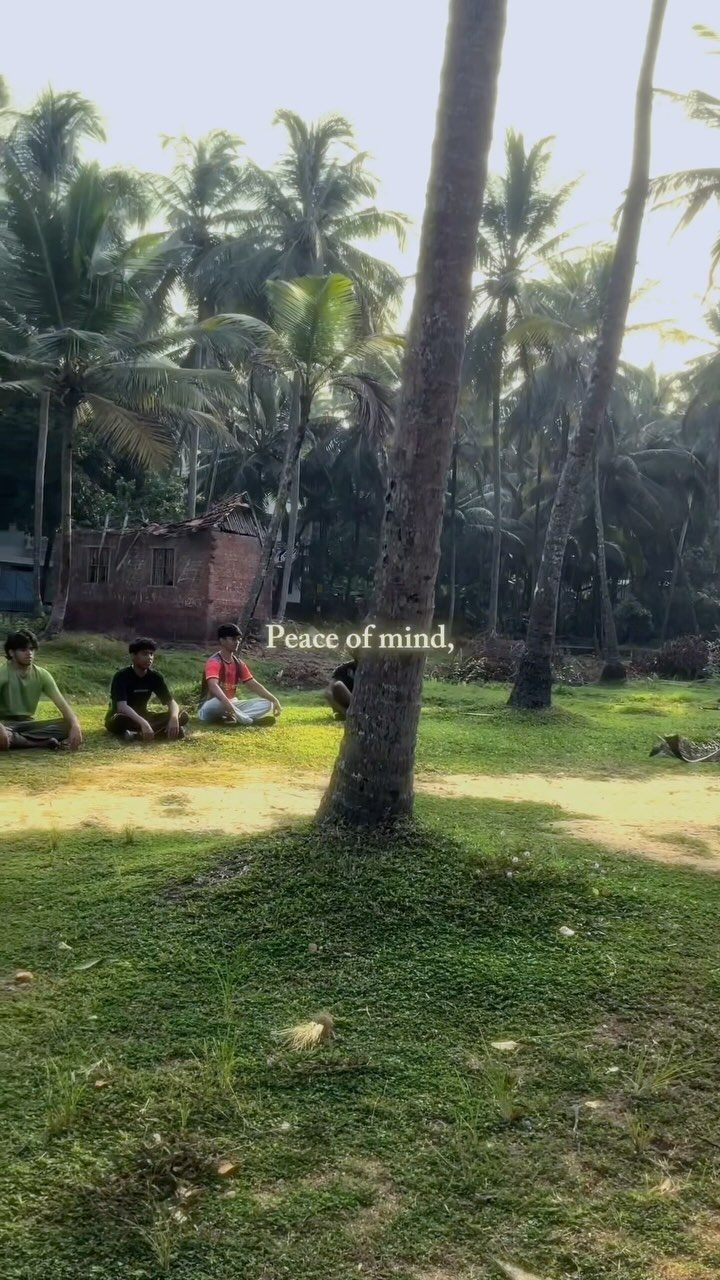 Valley MMA fighters in a recovery session in a Kerala coconut grove